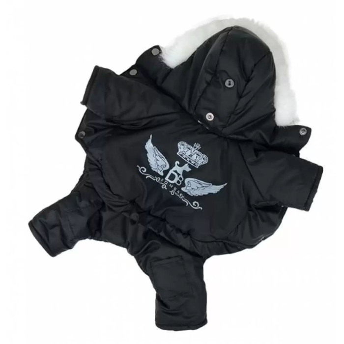 Зимний комбинезон на меху черный AM-5, унисекс №6