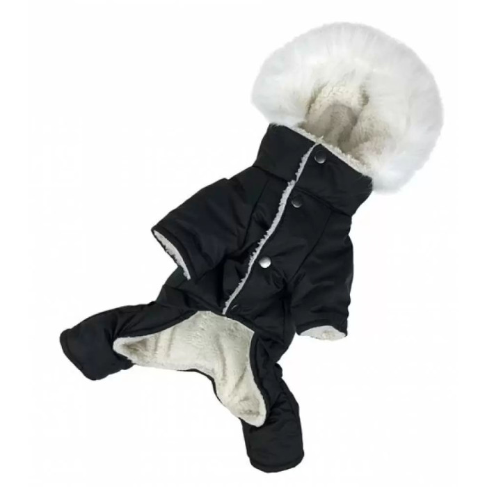 Зимний комбинезон на меху черный AM-5, унисекс №6