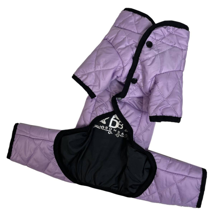 Комбінезон двосторонній стьобаний лаванда AS-10