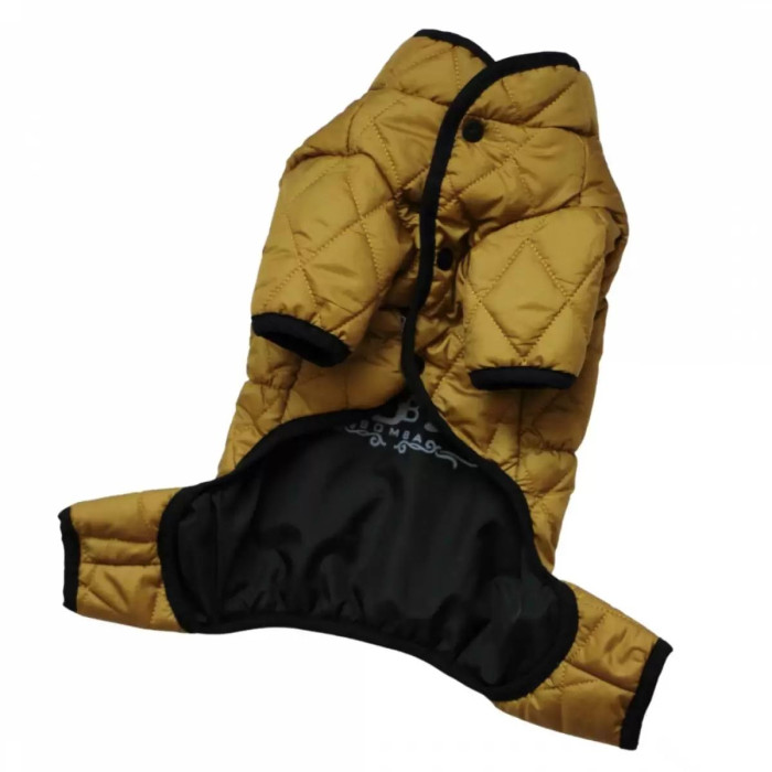 Комбінезон двосторонній стьобаний гірчичний AS-1, №2