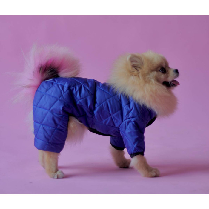 Комбінезон двосторонній стьобаний синiй AS-5