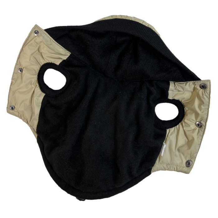 Жилет лакированный для собак беж G-103