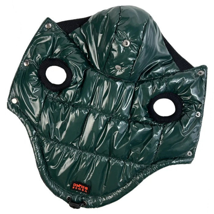 Жилет лакированный для собака изумрудный G-105