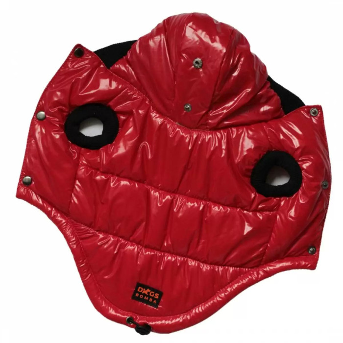 Жилет лакований для собак червоний G-44