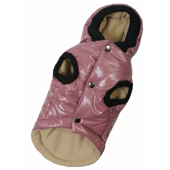 Жилет лакированный для собак пудра G-54