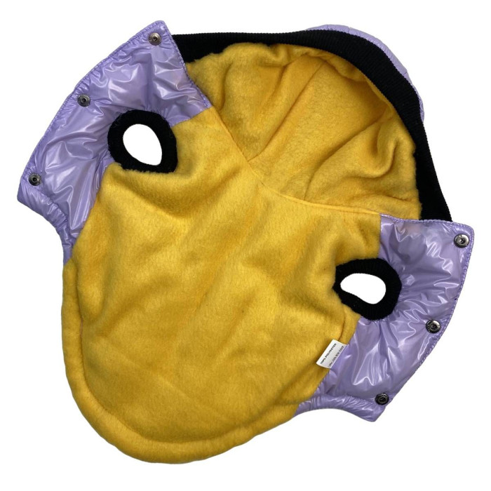 Жилет лакований для собак бузковий G-64