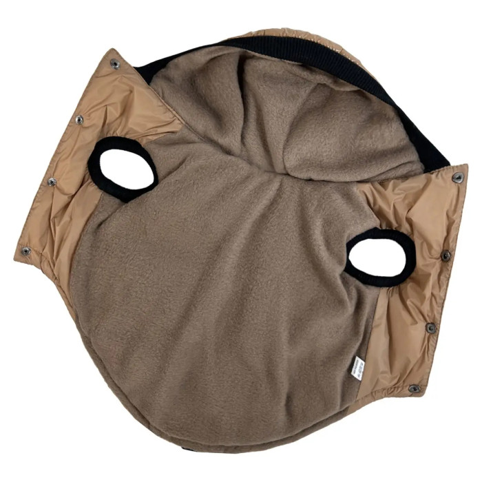 Жилет лакований для собак карамель G-93