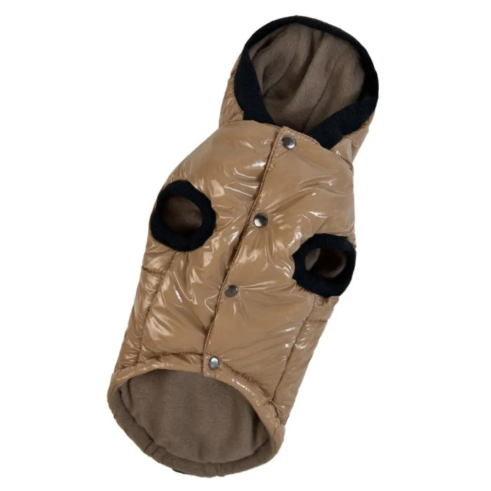 Жилет лакований для собак карамель G-93