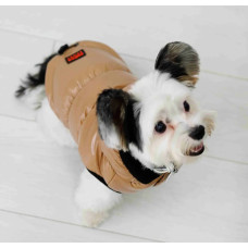 Жилет лакированный для собак карамель G-93