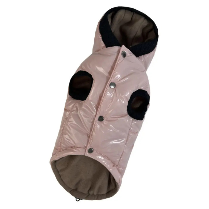 Жилет лакированный для собак розовый G-94