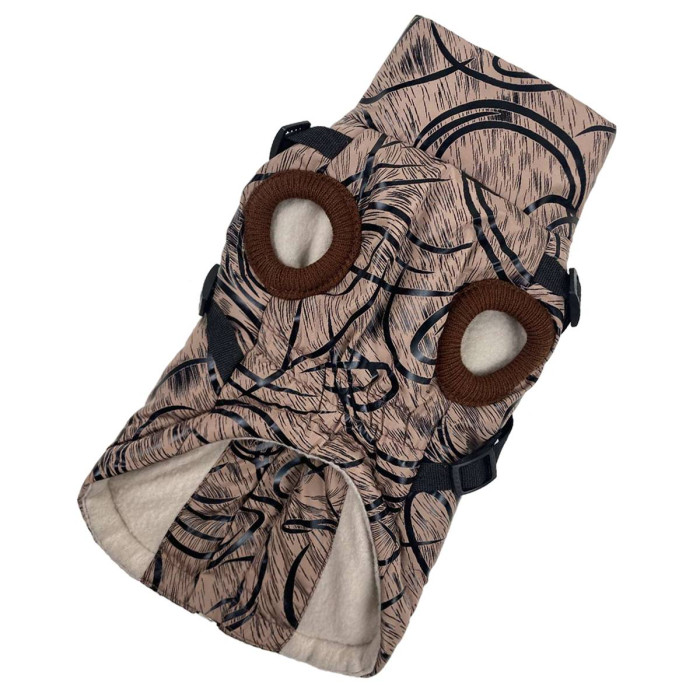 Жилет з шлейкою візерунки коричневий GS-21