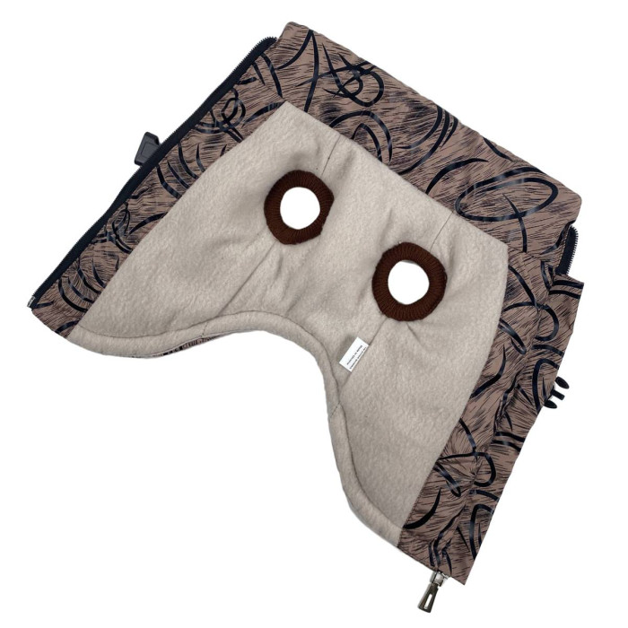 Жилет з шлейкою візерунки коричневий GS-21