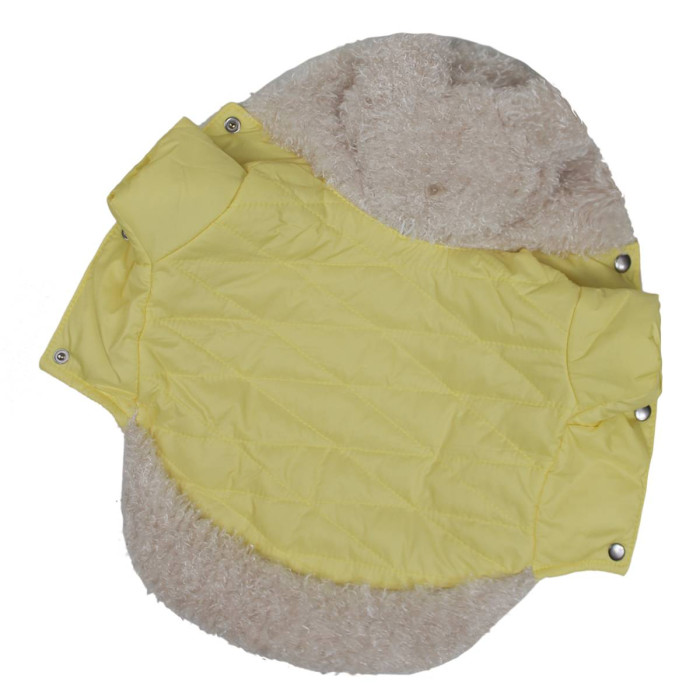  Куртка з хутром жовта K-28