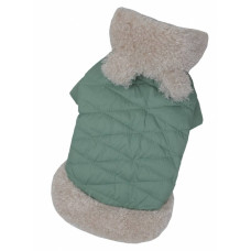 Куртка с мехом мята K-68