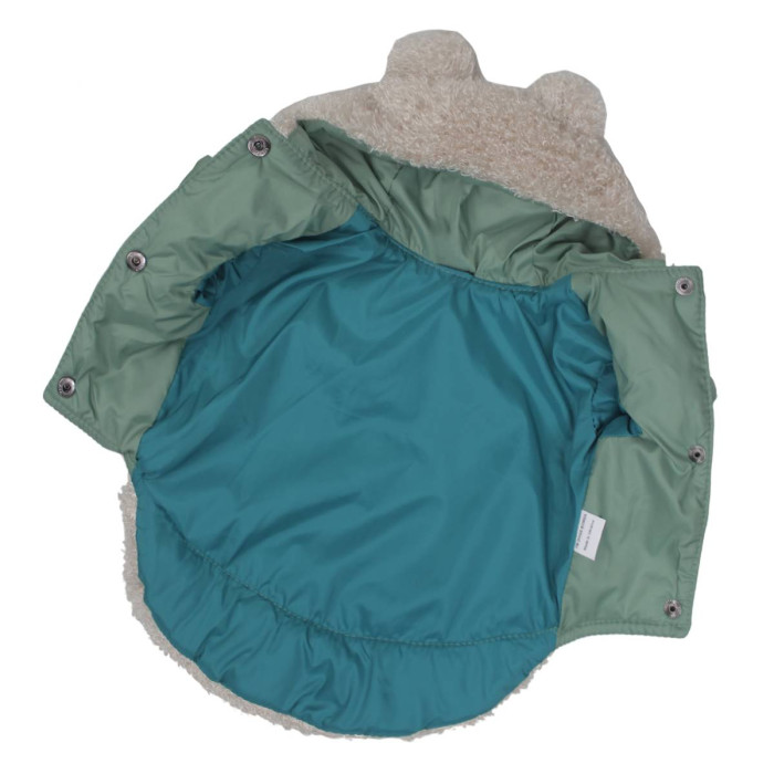 Куртка с мехом мята K-68