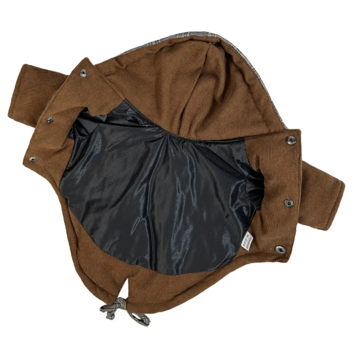 Парка вельветова коричнева K-72