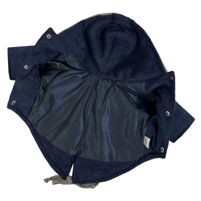 Парка вельветова синя K-74