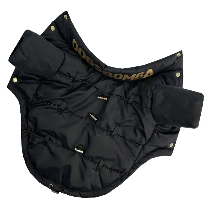 Куртка з фіксаторами чорна K-94