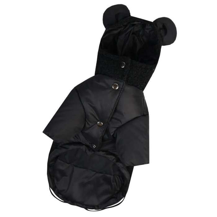 Куртка Teddy черная K-98