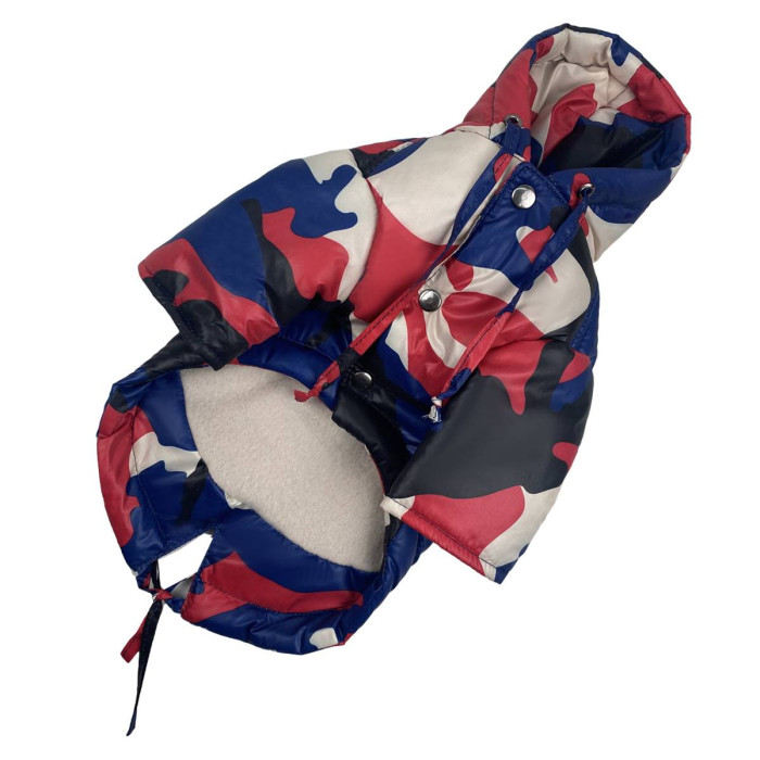 Парка для собак камуфляж красный KP-10