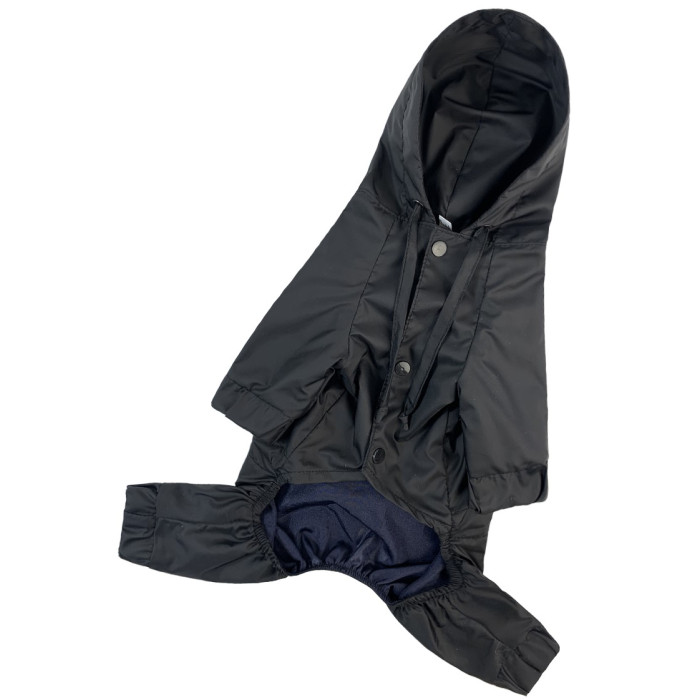 Дождевик для собак с карманами DB черный M-105, унисекс