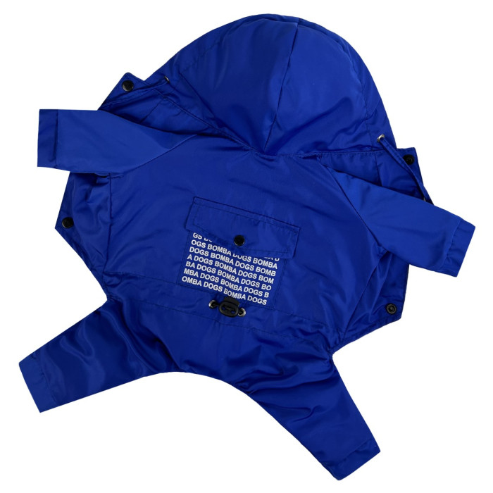 Дощовик для собак з кишенями DB синiй M-112, унісекс