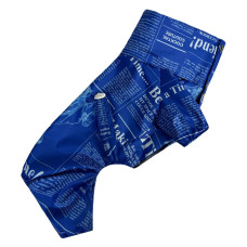 Дождевик для собак газета электрик M-113