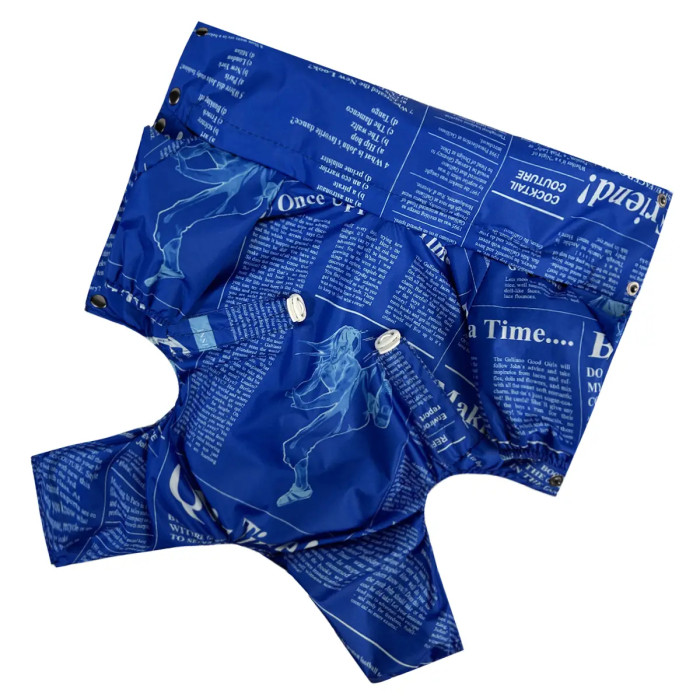 Дождевик для собак газета электрик M-113