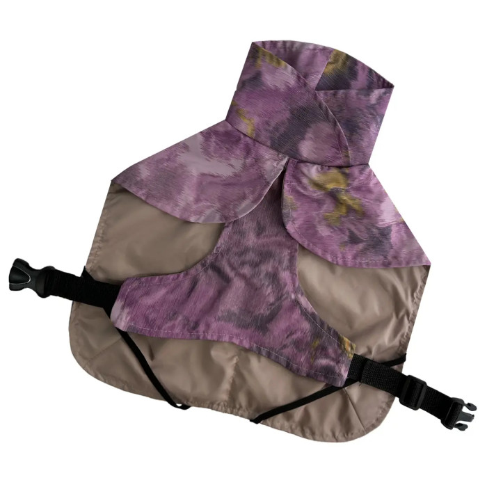 Дощовик плащ для собак, абстракція фіолет M-117