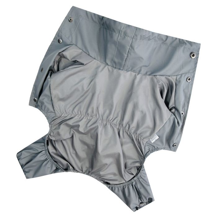 Дощовик для собак з фіксаторами блакитно сірий M-121