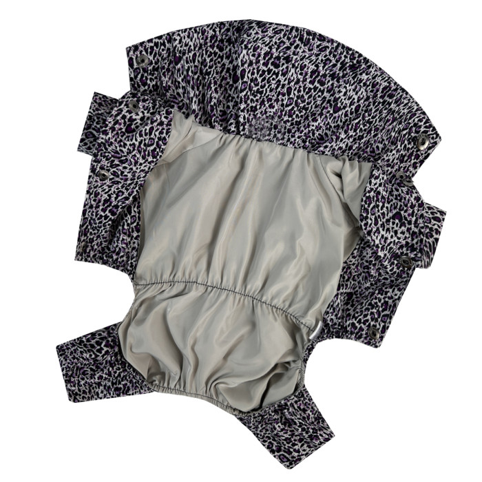 Дождевик для собак с фиксаторами леопард M-125