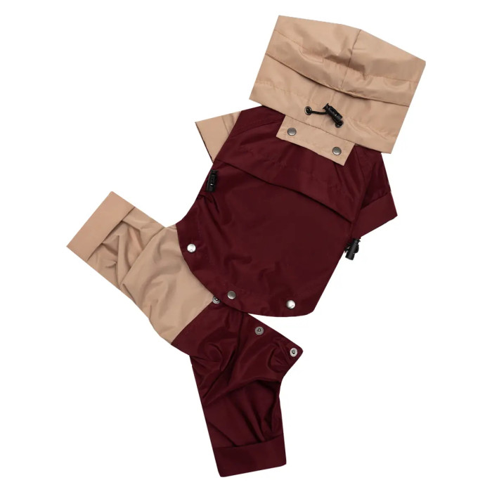 Дождевик-трансформер, марсала/беж M-148