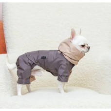 Дождевик-трансформер, шоко/беж M-150