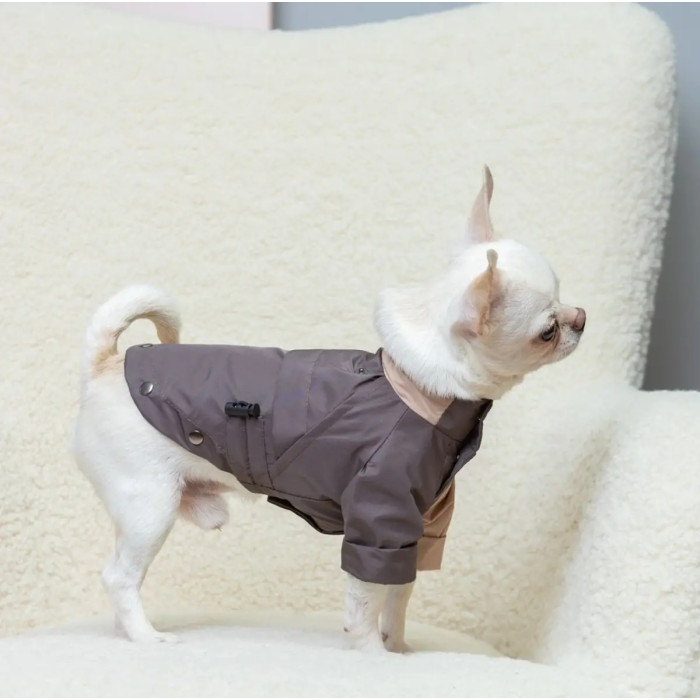 Дождевик-трансформер, шоко/беж M-150