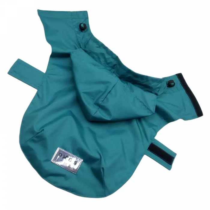 Дощовик для собак плащ DB бірюзовий, унісекс №7