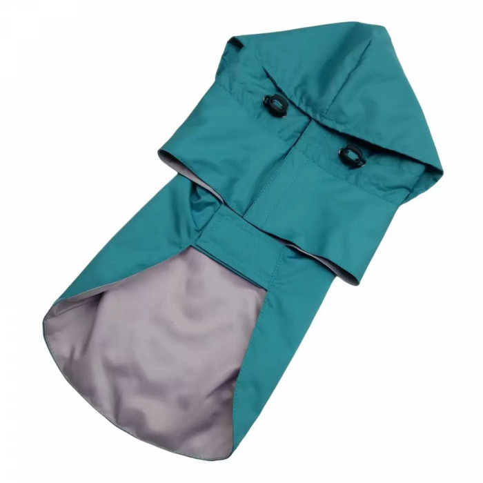 Дощовик для собак плащ DB бірюзовий, унісекс №7