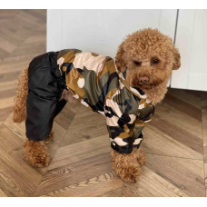 Дождевик для собак камуфляж беж M-61, унисекс