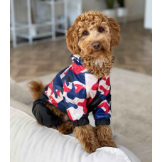 Дождевик для собак из светоотражающей ткани Милитари M-63, унисекс