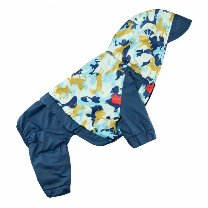 Дощовик для собак із світловідбиваючої тканини Сафарі M-64, унісекс №2