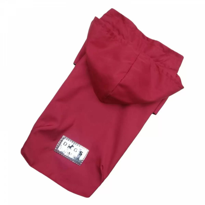 Дощовик для собак плащ DB червоний, унісекс №7