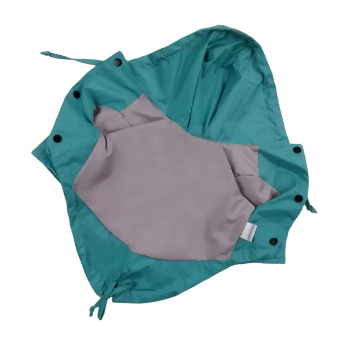 Дощовик для собак парка DB бірюзовий M-72, унісекс