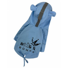 Дождевик для собак парка DB серо-голубой M-75, унисекс