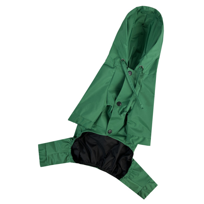 Дощовик для собак з кишенями DB зелений M-77, унісекс
