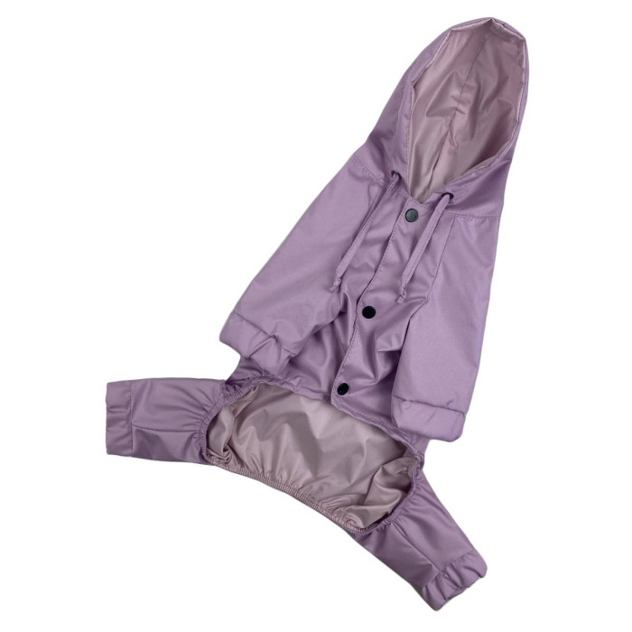 Дождевик для собак с карманами DB лаванда M-86, унисекс