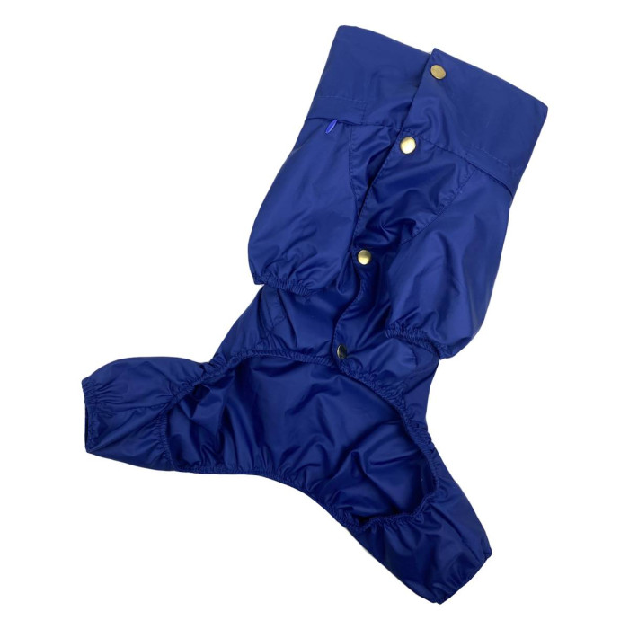 Дождевик со скрытым капюшоном синий M-87, унисекс