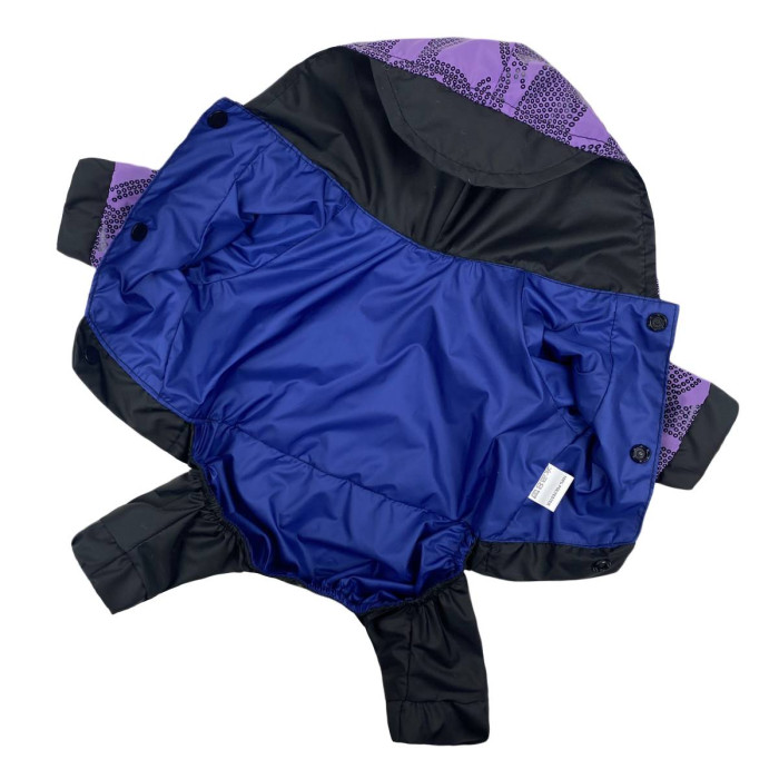 Дощовик для собак візерунки бузок M-92 унісекс