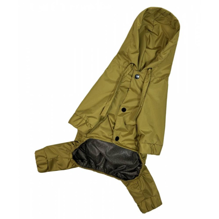 Дождевик для собак с карманами DB лайм M-95, унисекс