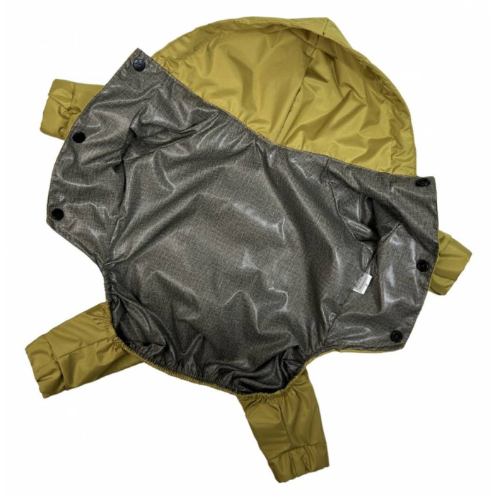 Дождевик для собак с карманами DB лайм M-95, унисекс