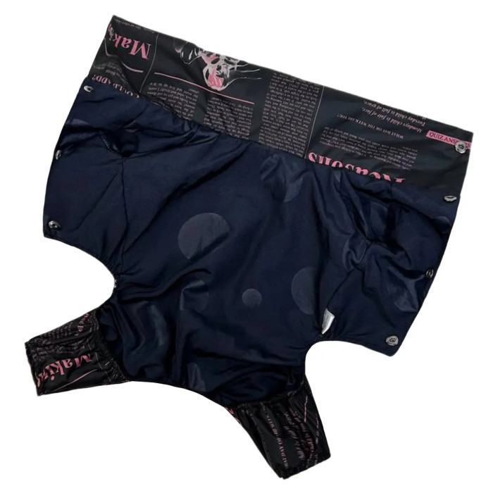 Дощовик із прихованим капюшоном газета рожевий M-97