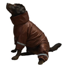 Дождевик для больших собак шоколад MB-10